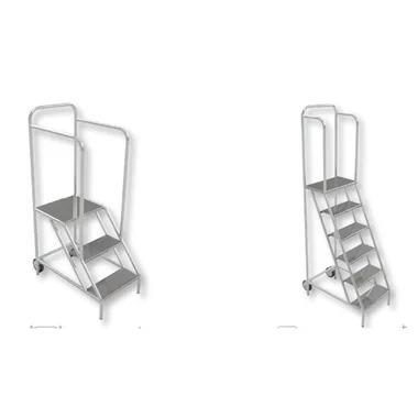 Escada Industrial 3, 4 e 5 Degraus - Linha Pro Inox